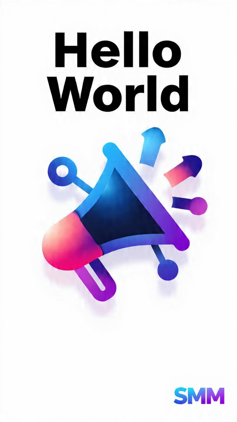 add the text smm to the logo in a bold modern sans